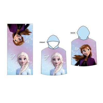 Poncho asciugamano in microfibra bambino Cars con cappuccio 50x115 cm
