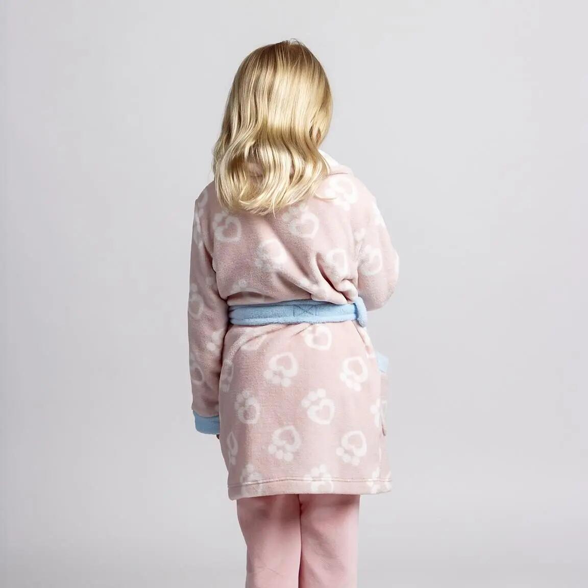 Albornoz Infantil Gabby’s Dollhouse Coral Fleece para Baño e Ducha Rosa 5/5
