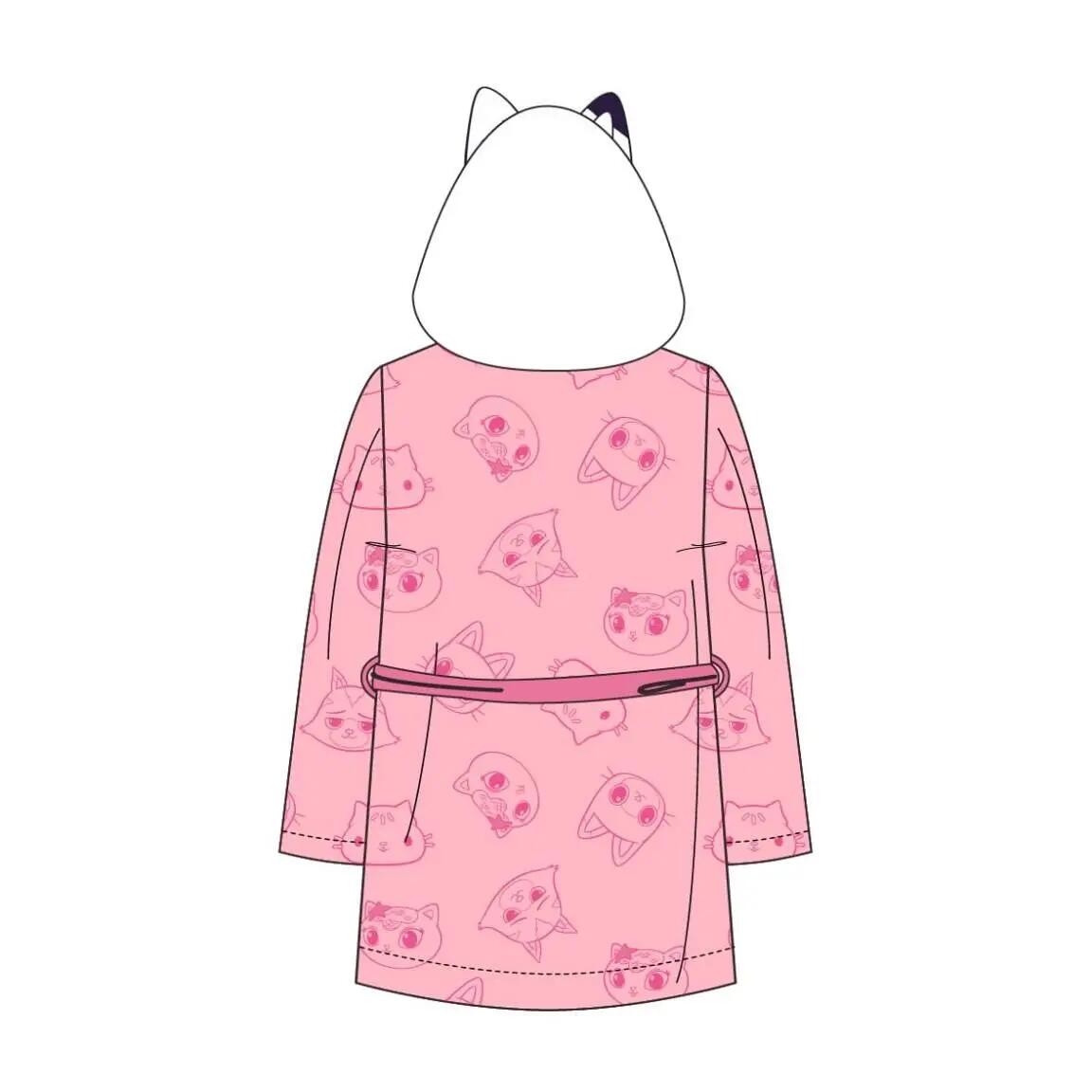 Albornoz Infantil Gabby’s Dollhouse Coral Fleece com Cinturón Rosa Pink 2/3