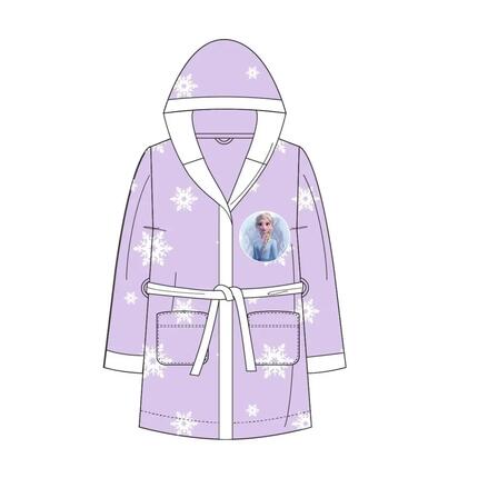 Peignoir Enfant Mickey Coral Fleece pour le Bain et la Douche avec Ceinture Bleu