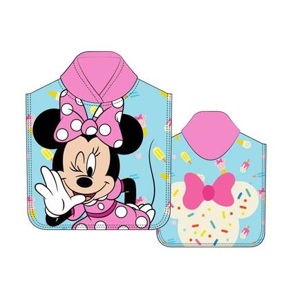 Poncho serviette en microfibre enfant Cars à capuche 50x115 cm