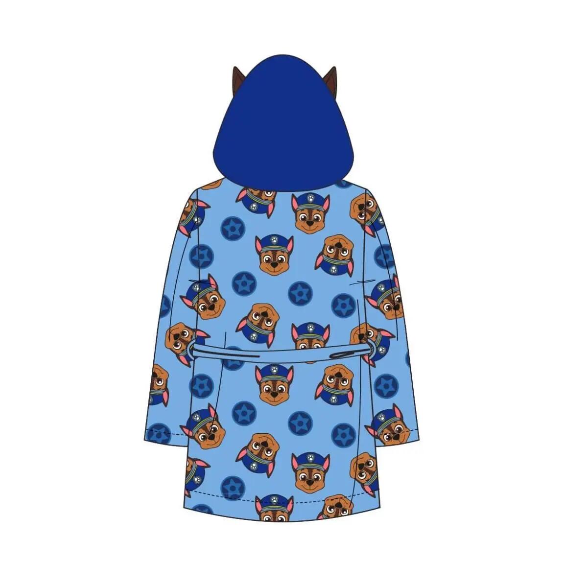 Albornoz Bambini PAW Patrol Coral Fleece con Capucha e Cinturón Azul 2/4