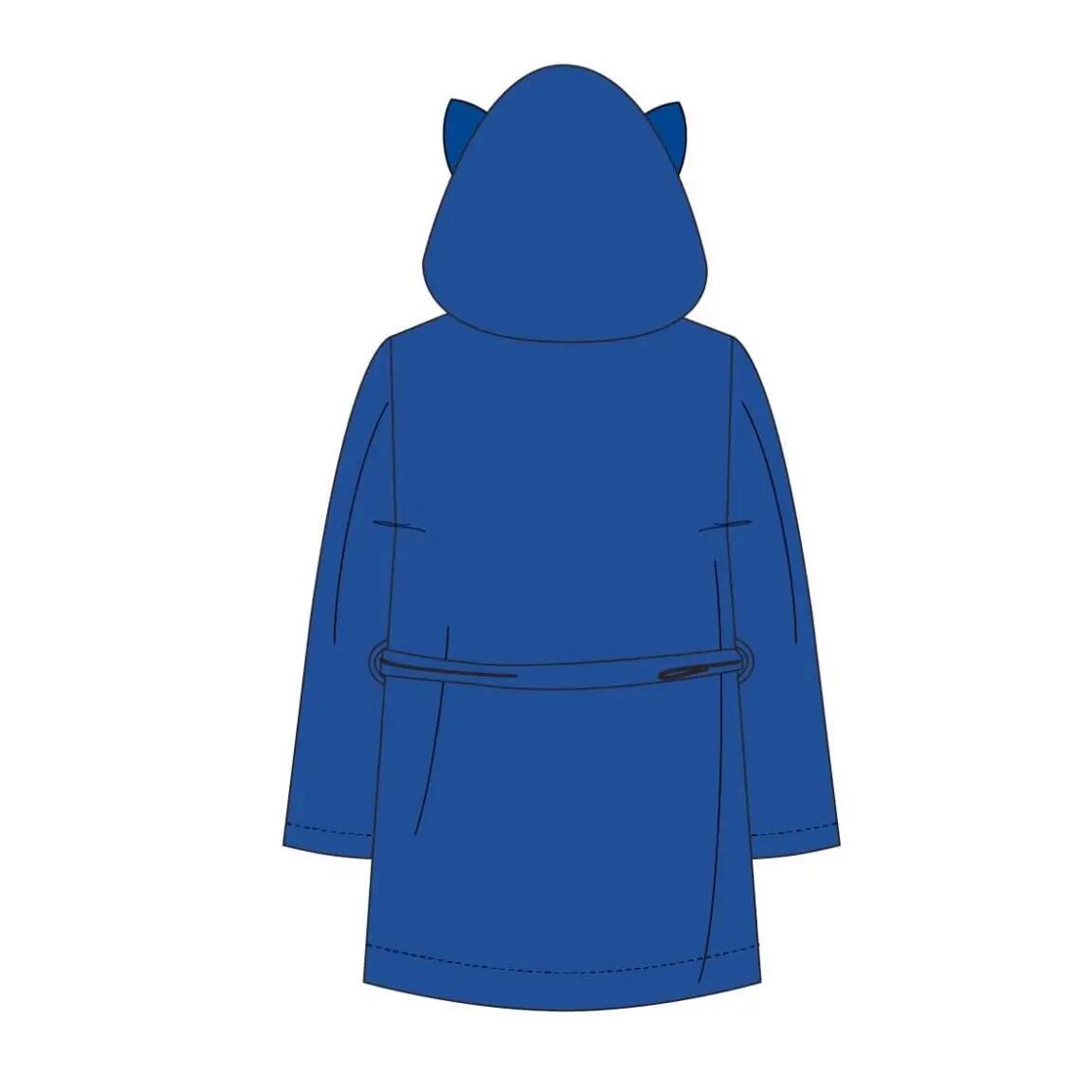 Albornoz Kinder Sonic Coral Fleece mit Capucha und Cinturón Azul 4/7
