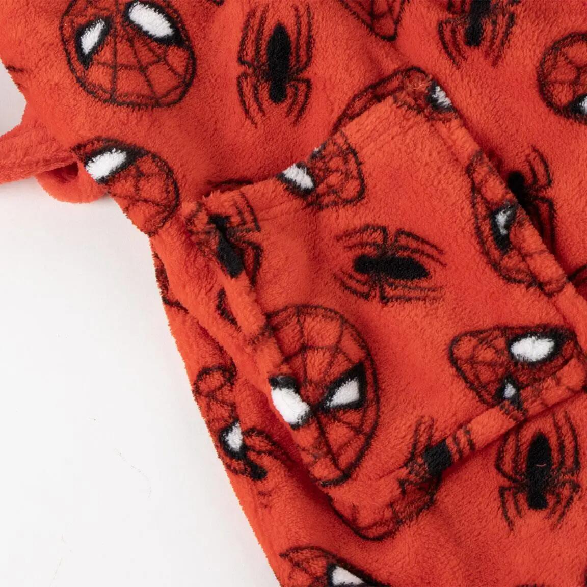 Peignoir en polaire corail Spiderman pour enfants avec appliqués 4/5