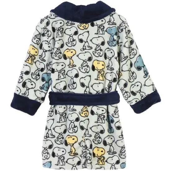 Albornoz Infantil Snoopy Peanuts Coral Fleece com Cinturón Azul Marino 2/6