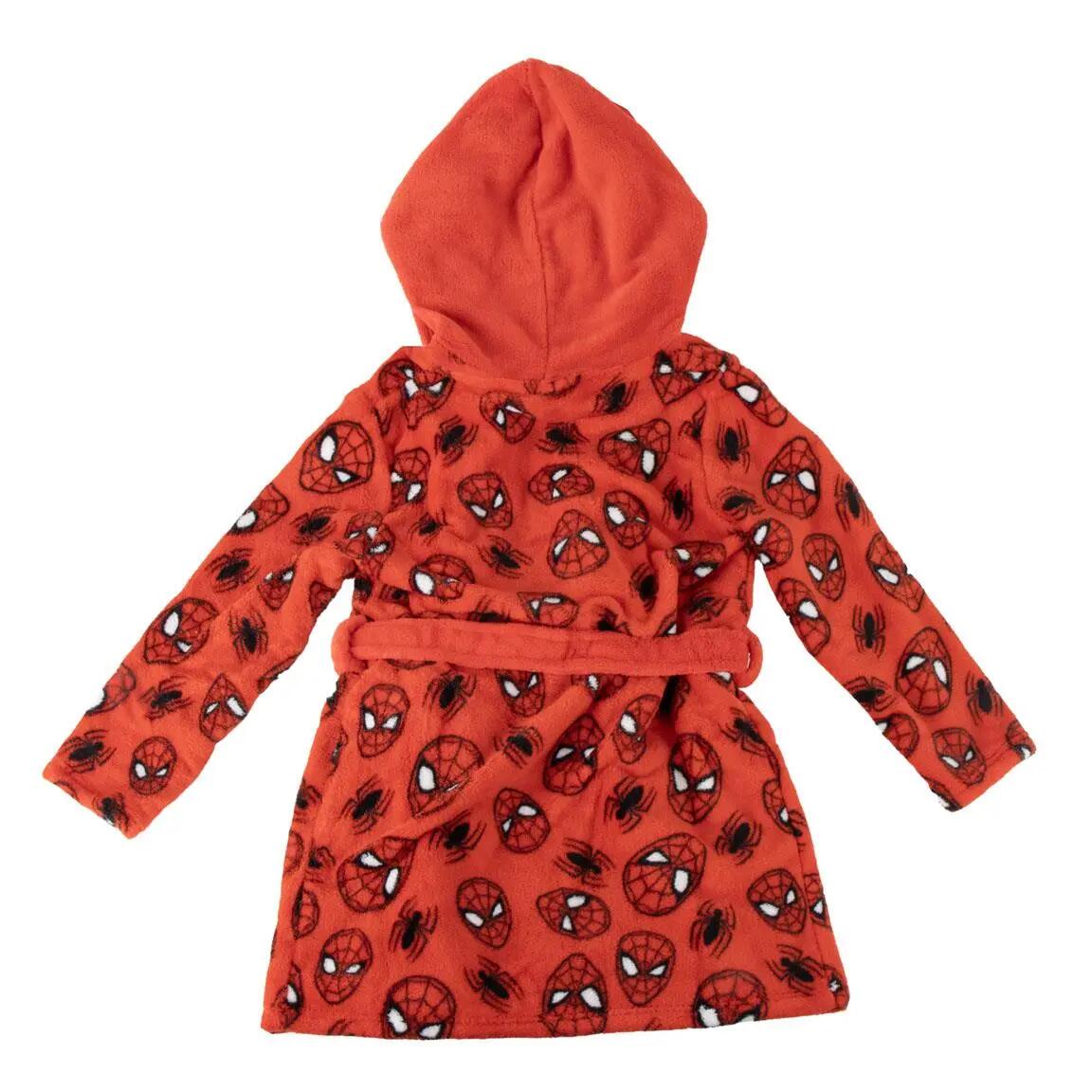 Peignoir en polaire corail Spiderman pour enfants avec appliqués 2/5