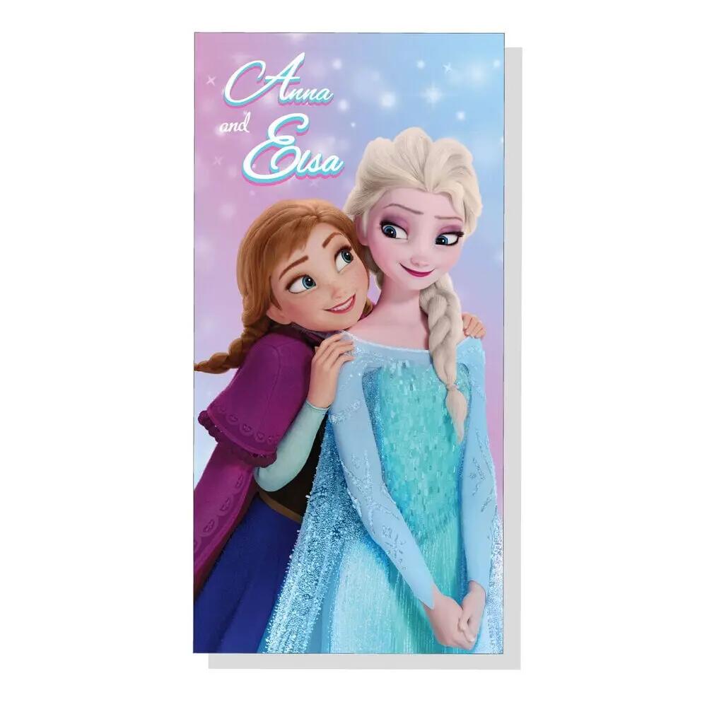 Toalla de microfibra playa Kinder Frozen Anna und Elsa 70x140 cm 2/3