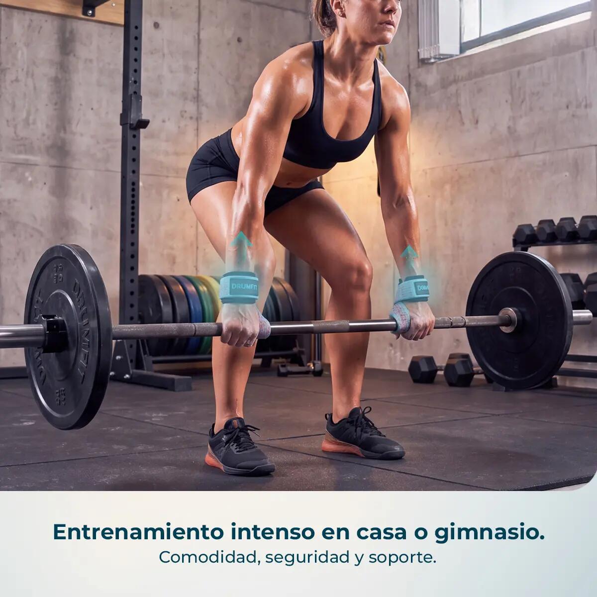 Cecotec Straps - Correas de Levantamiento de Pesas - Drumfit Lifting Straps. Alg 5/6
