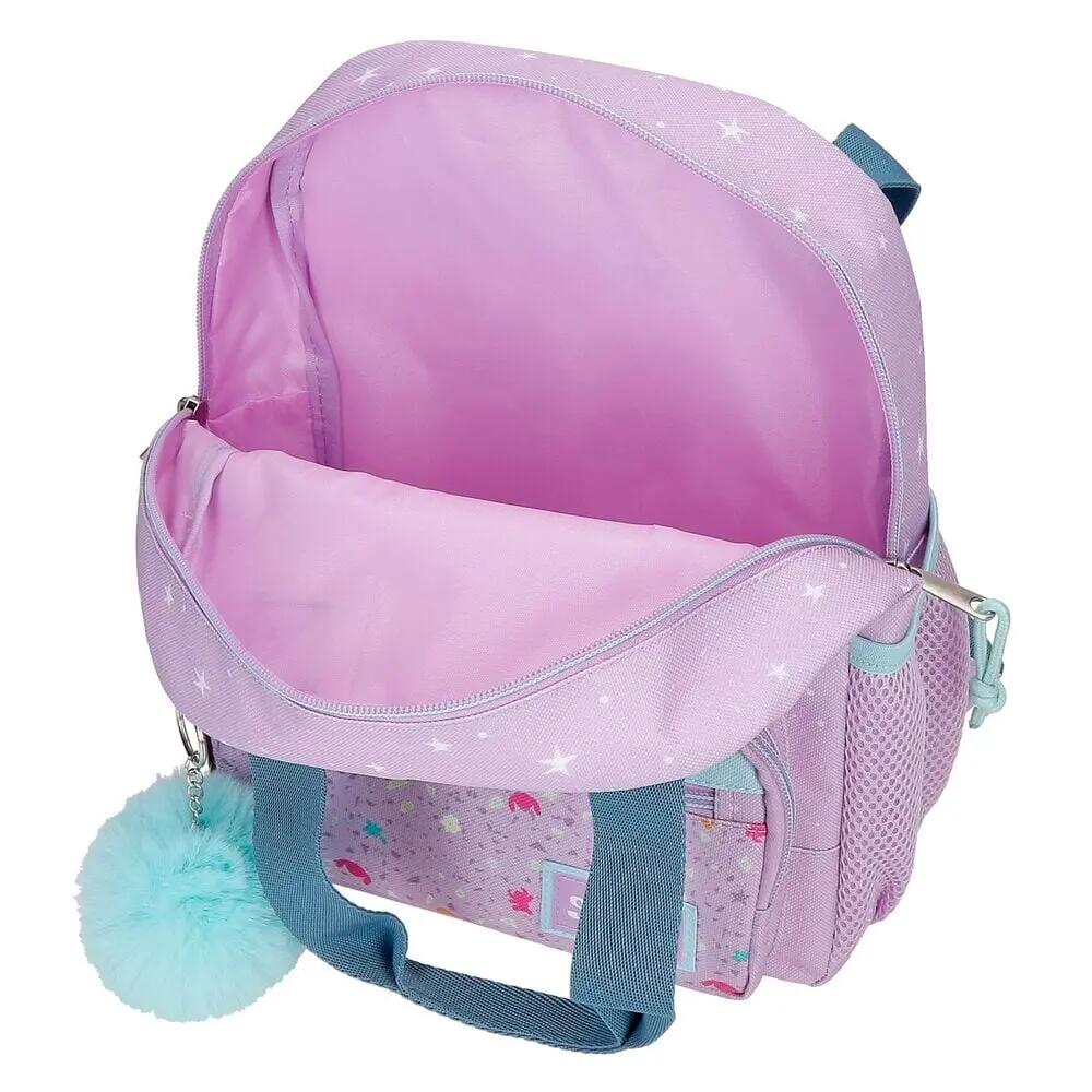 Mochila escolar menina Disney Lovely Stitch 28cm malva 6/6