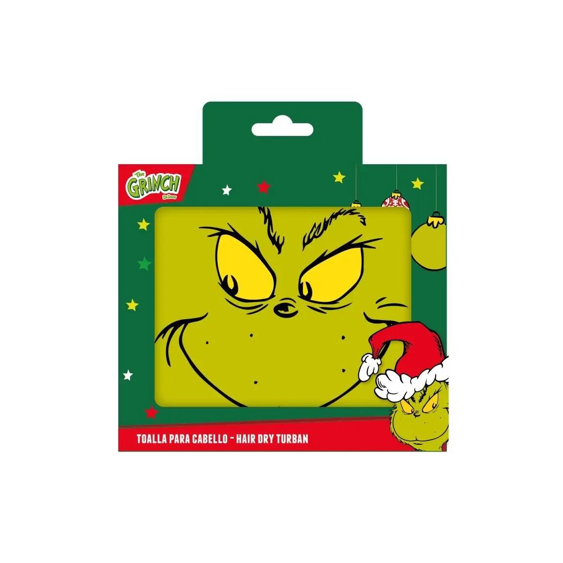 Toalla para Cabello Tipo Turbante de Baño The Grinch Verde para Ducha 2/4