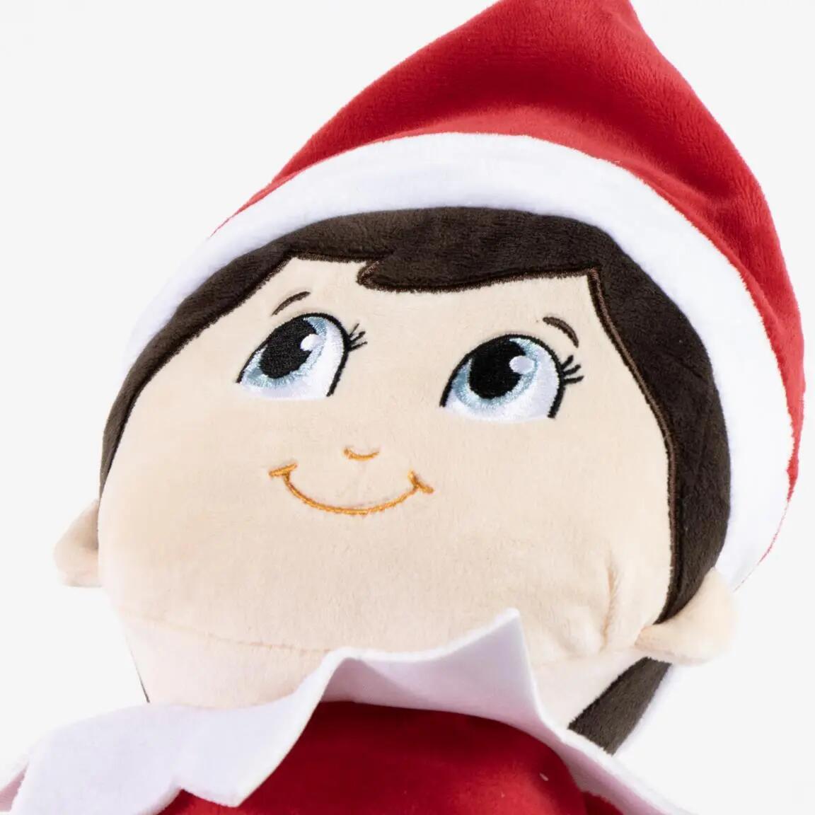 Mochila Infantil The Elf de Peluche con Cremallera de Poliéster Roja 5/7