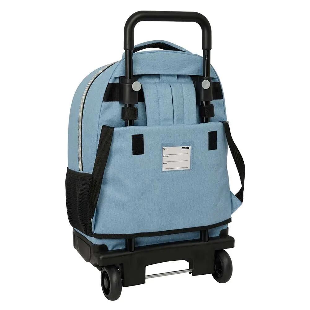 Mochila infantil K-Pop Demon Hunters com rodinhas removíveis, azul claro 4/5