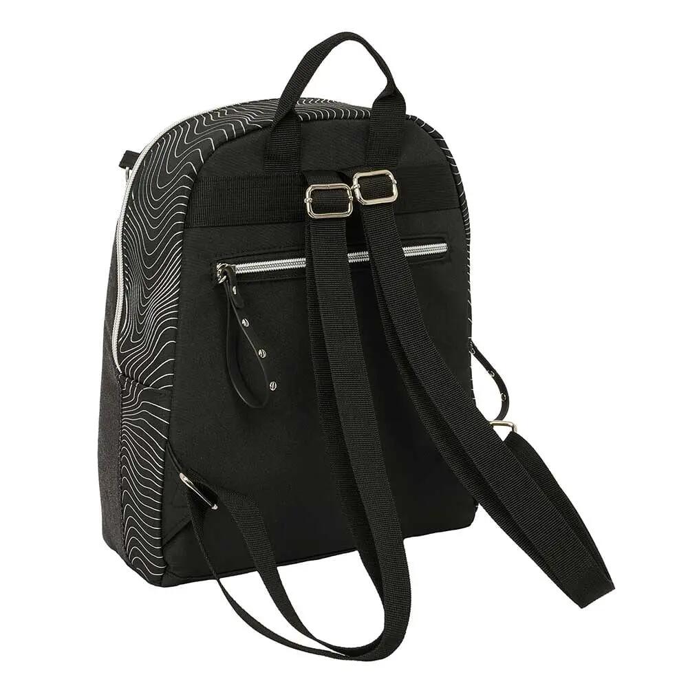 Mini K-Pop Dämonenjäger Kinderrucksack mit Vordertasche – Schwarz 4/6