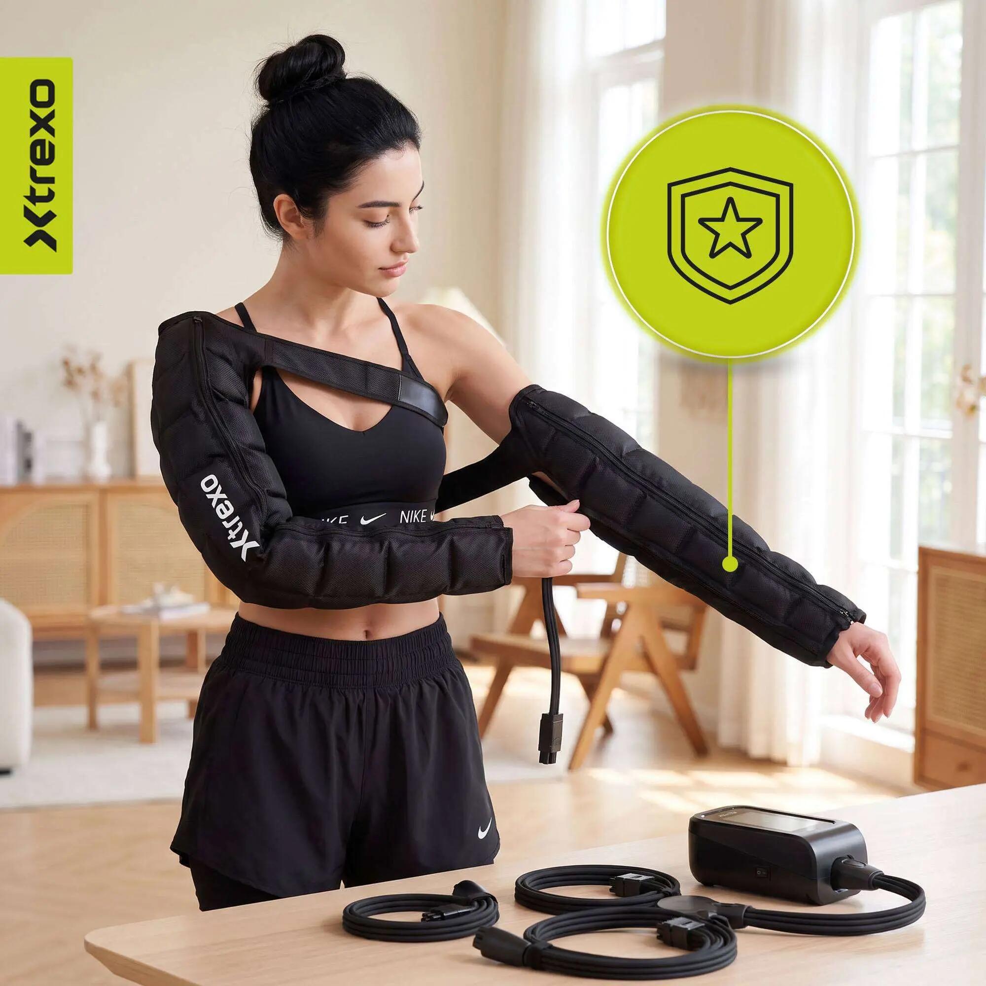 Masajeador XTREXO mangas para masaje de compresión AIRPRESSO 8 9/9