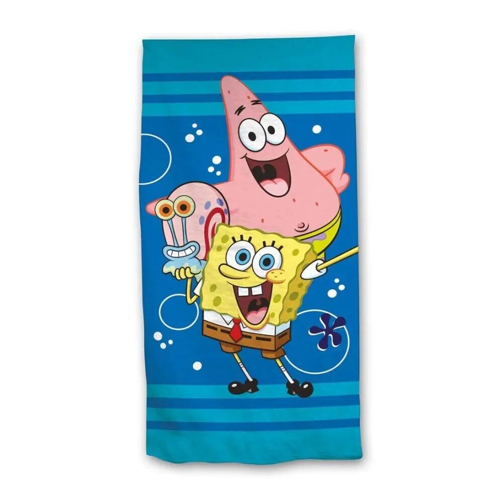 Toalla de playa microfibra Kinder Bob Esponja Azul 70x140 cm baño 3/3