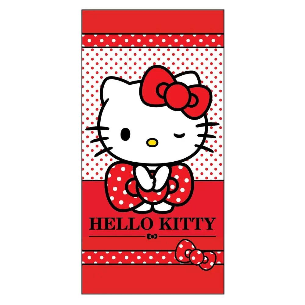 Toalla de playa microfibra Kinder Kuromi Hello Kitty Rosa 70x140 cm 2/3