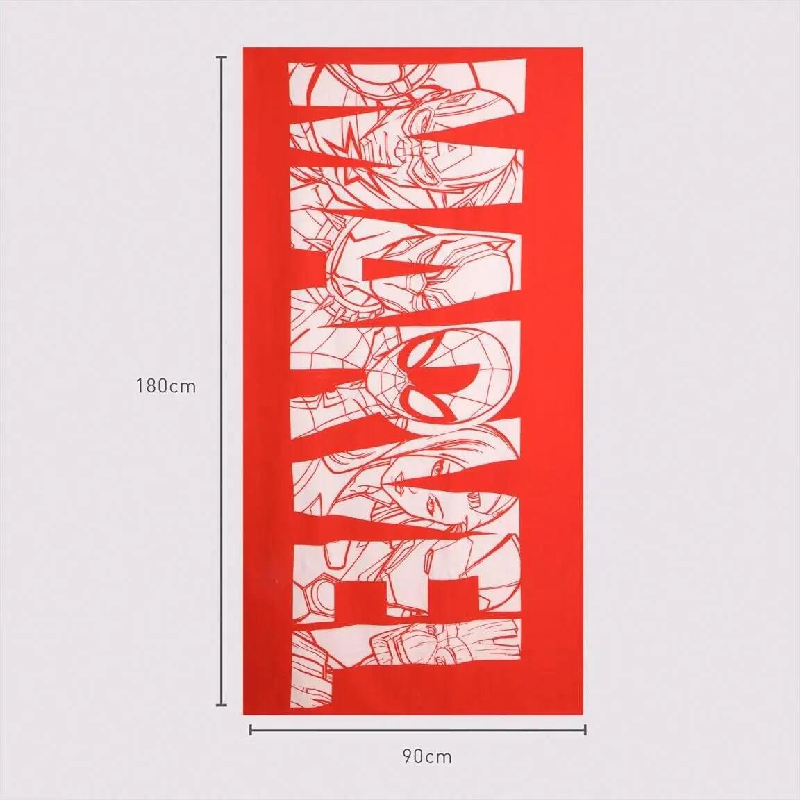 Toalla de playa microfibra Adultos Marvel Roja und Blanca 90x180 cm 6/7
