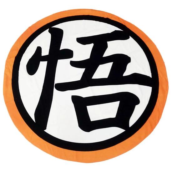 Strandlaken microvezel Dragon Ball wit en oranje 130 cm