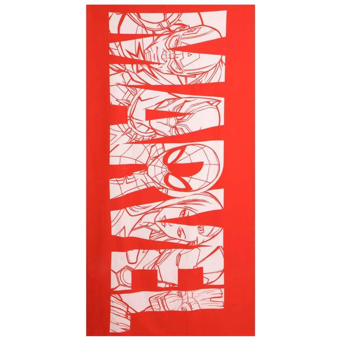 Toalla de playa microfibra Adultos Marvel Roja und Blanca 90x180 cm 2/7