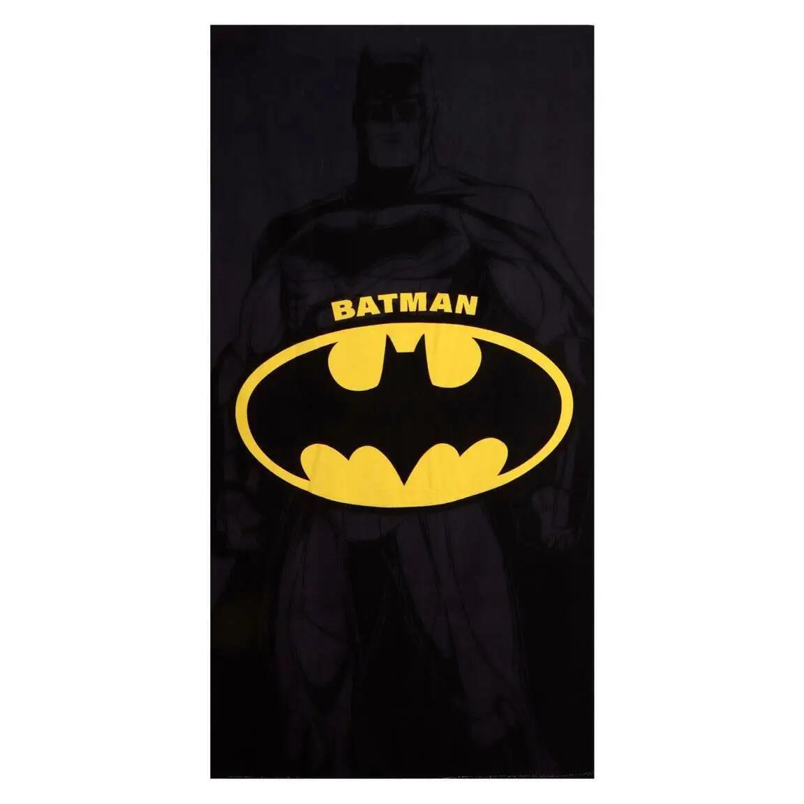 Toalla de Playa Microfibra Adultos Batman Negra e Amarilla 90x180 cm 3/7