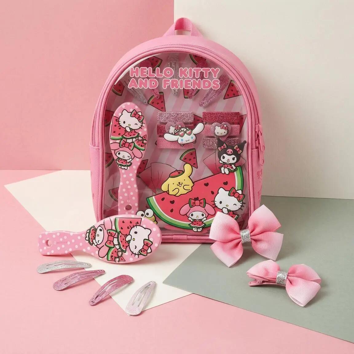 Set di bellezza per bambine di Hello Kitty con borsetta e accessori per capelli 6/7