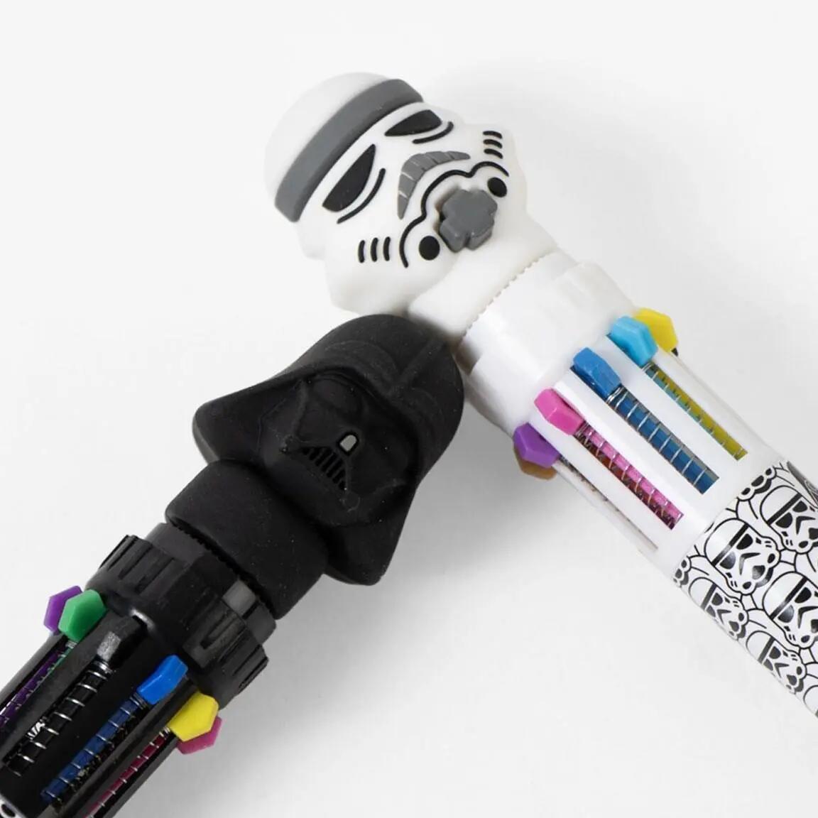 Bolígrafo 10 Colores Infantil Star Wars Multicolor Negro y Blanco 6/7