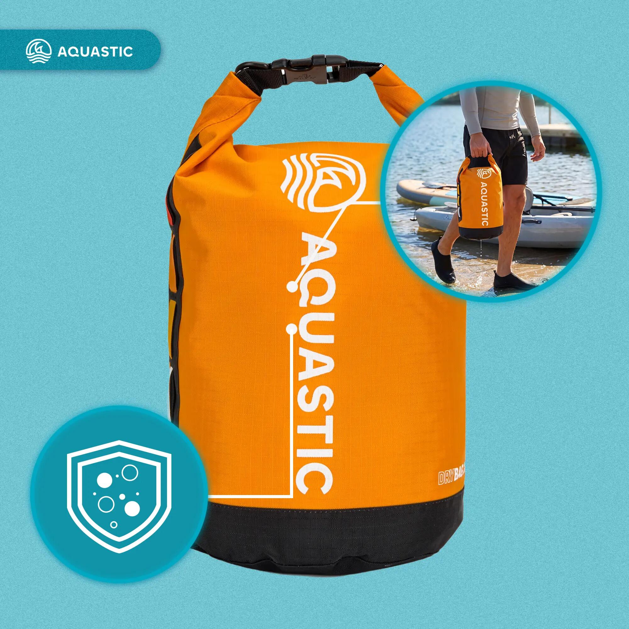 Bolsa impermeable AQUASTIC Dry Bag 20 l Nylon/TPU 7/7
