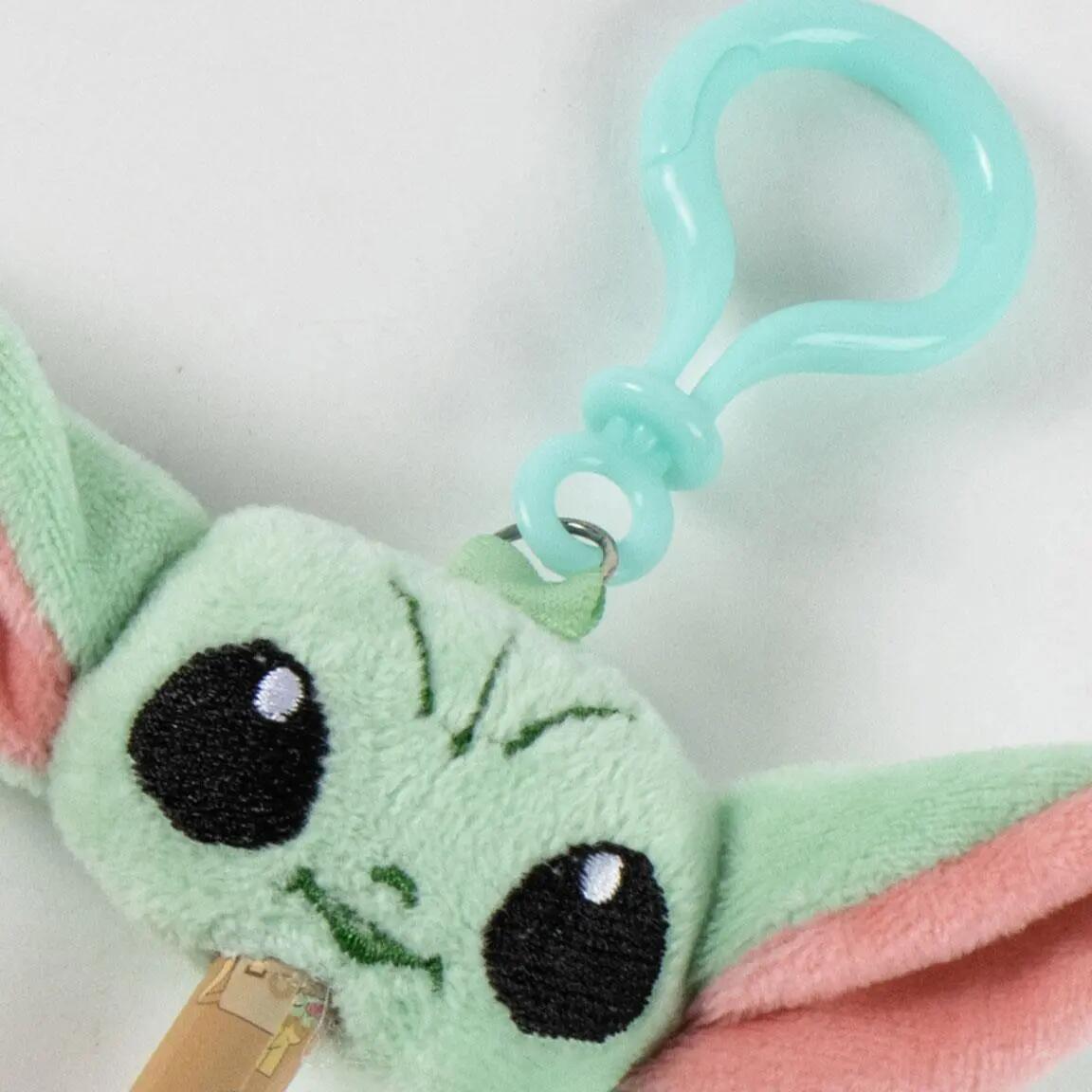 Bolígrafo Colgante Infantil The Mandalorian con Peluche y Clip Mosquetón Verde 6/7