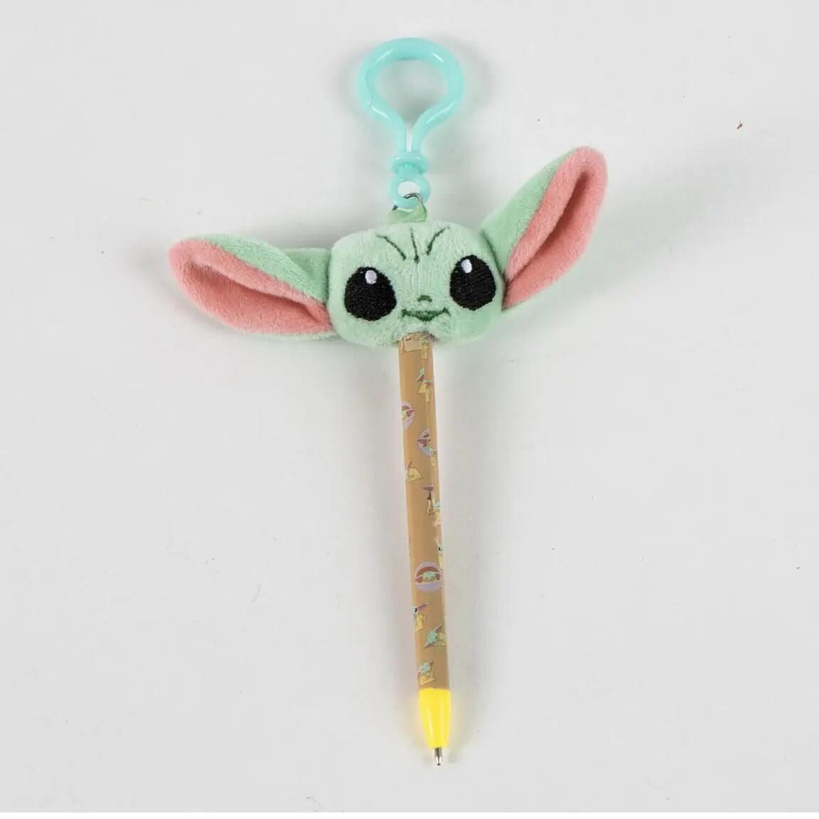 Bolígrafo Colgante Infantil The Mandalorian con Peluche y Clip Mosquetón Verde 4/7