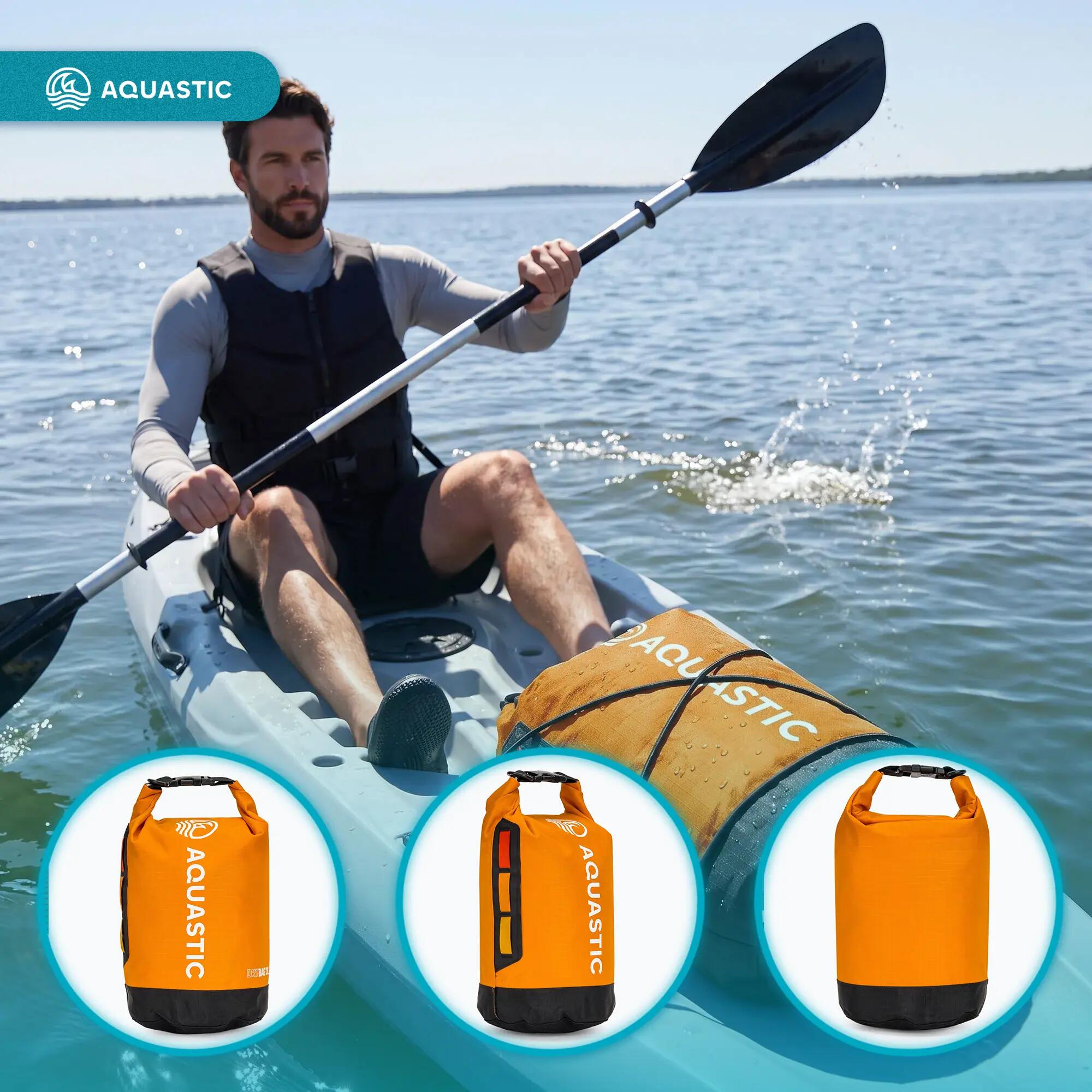 Saco impermeável AQUASTIC Dry Bag 13 l Nylon/TPU 3/7