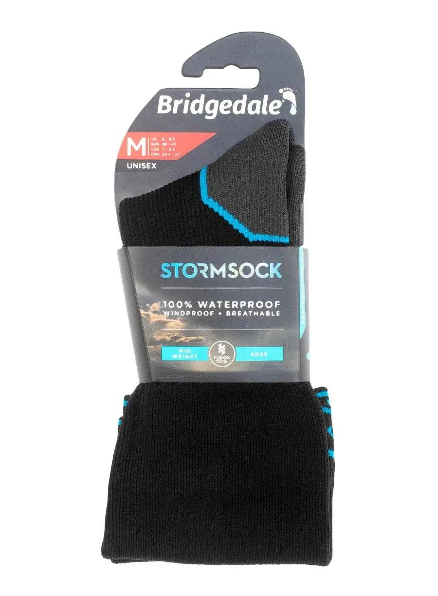 Skarpety Bridgedale StormSock Mid Knee - black/blue 2/7