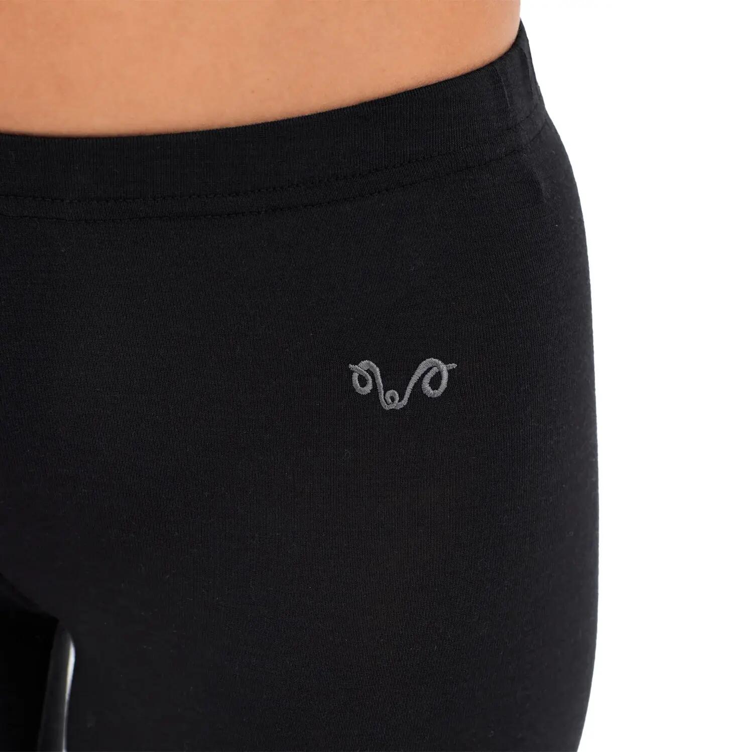 Norte - Legginsy z 100% wełny merino (195 g/m²) M, Czarny 3/4