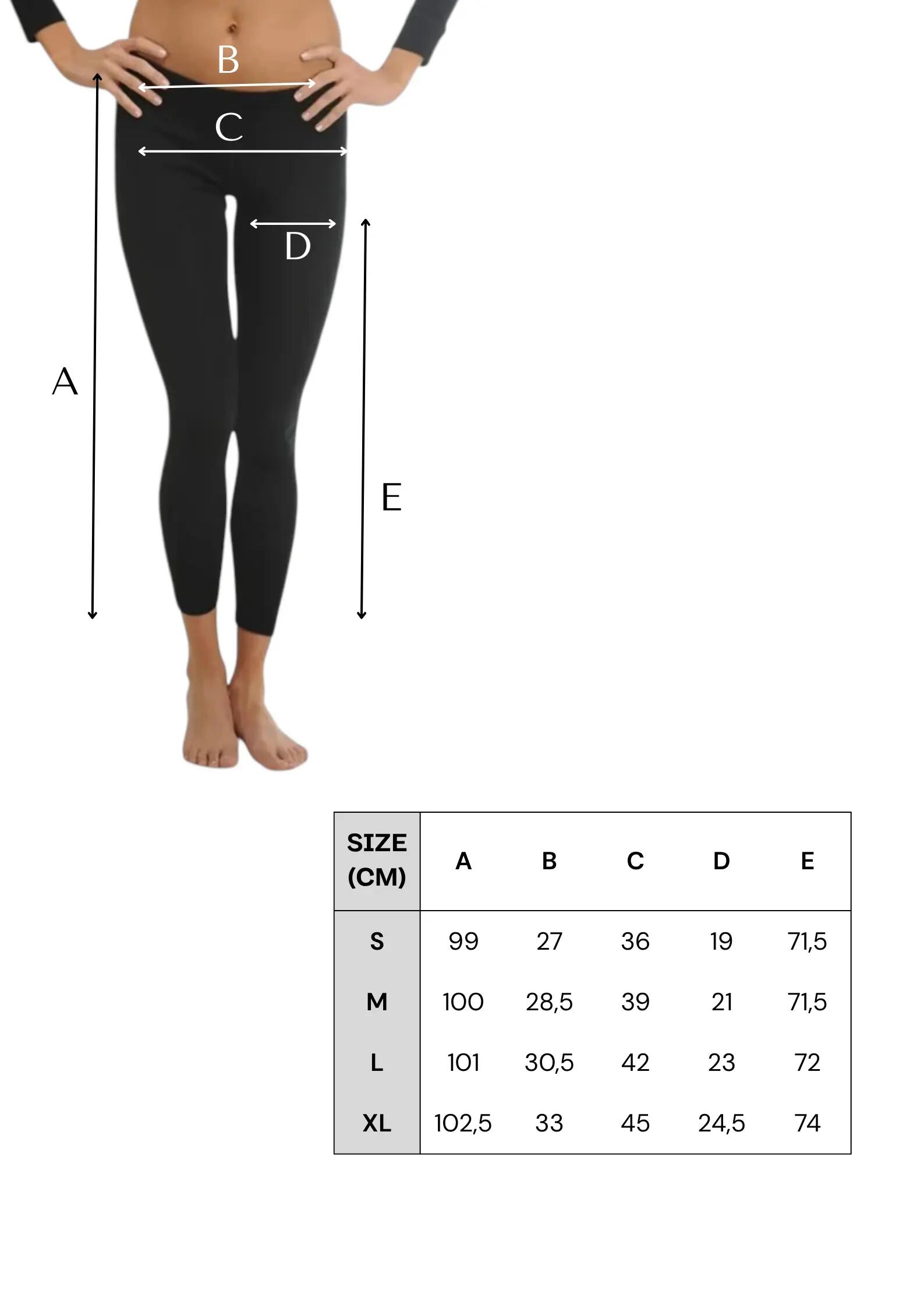 Norte - Legginsy z 100% wełny merino (195 g/m²) M, Czarny 2/4