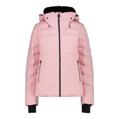 Ski jassen dames - cmp w jacket fix hoody ski - pink
