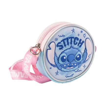 Sac à dos convertible Stitch pour enfants avec bandoulière et poche avant - Bleu