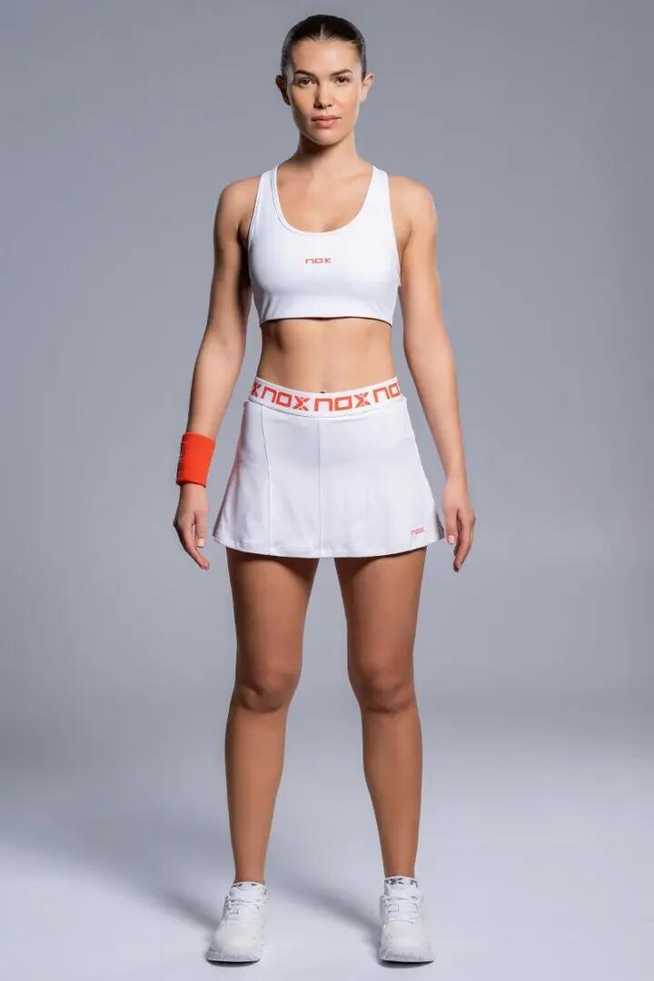 NOX TEAM Bianco Donna Reggiseno sportivo 6/7