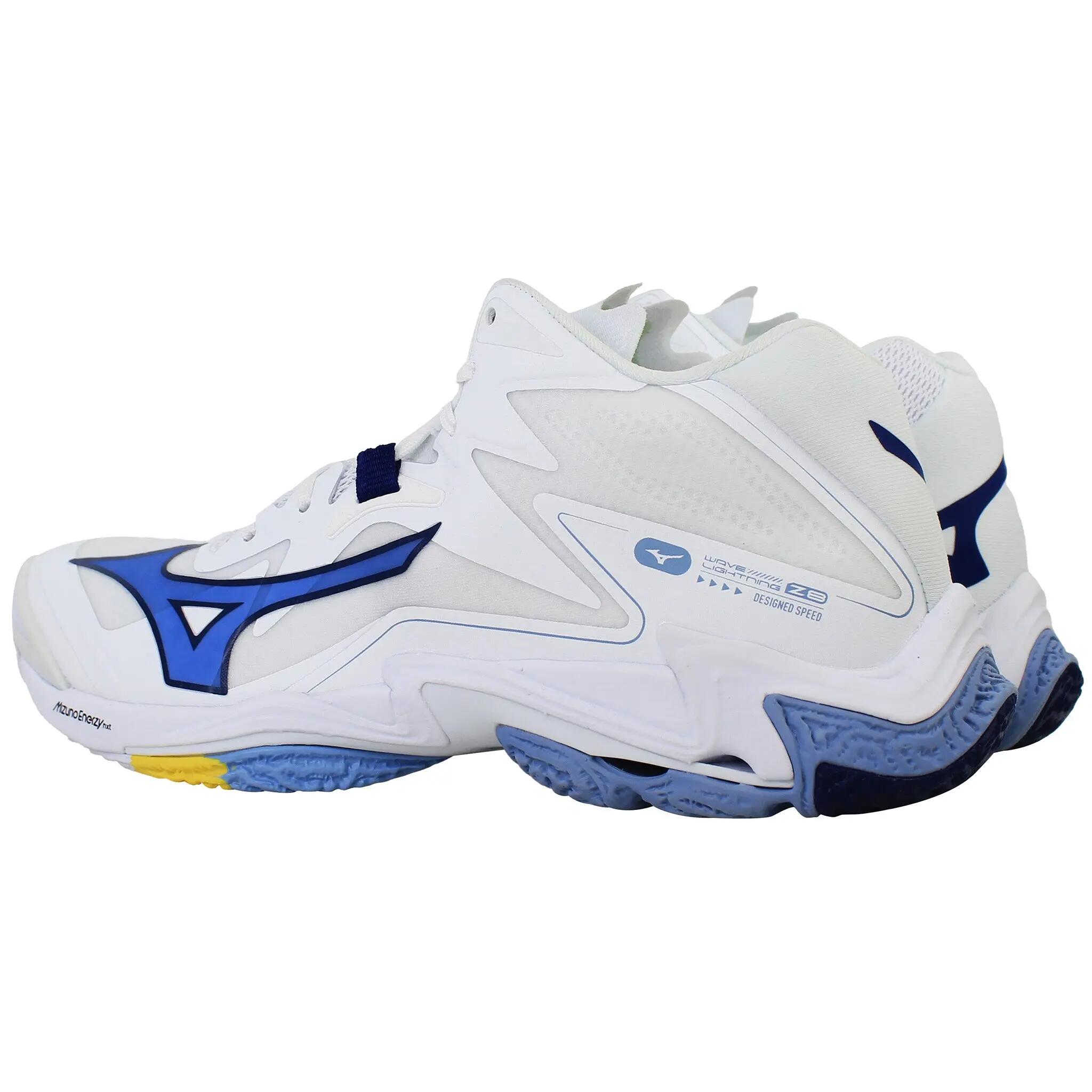 Scarpe da volley Mizuno Wave Lightning Z8 Mid Bianco/Bellwether Blue/B.Air Blue 3/5