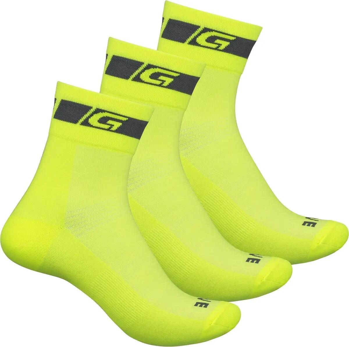 Fietssokken 3-pack Hi-Vis Regular Cut 1/5