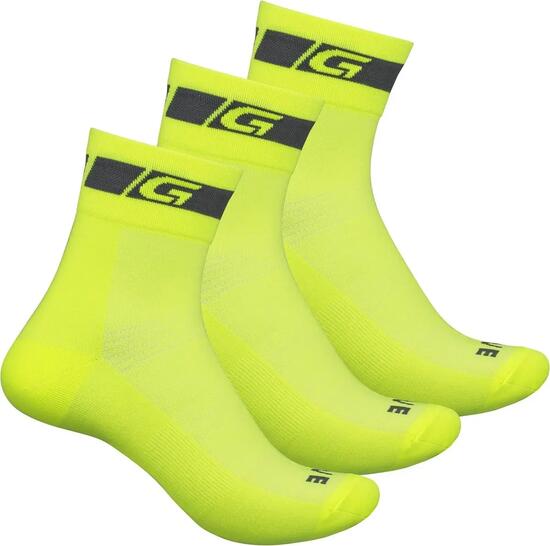 Fahrradsocken 3-pack Hi-Vis Regular Cut