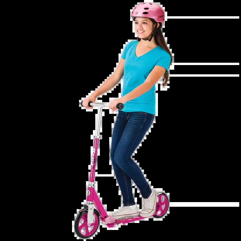 A5 Lux Scooter step voor kinderen - Roze 6/8