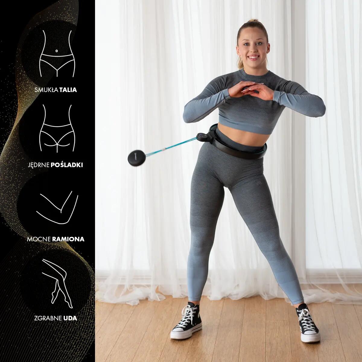 Masážní hula hoop HMS HHM17 se závažím, magnety a počítadlem 10/10