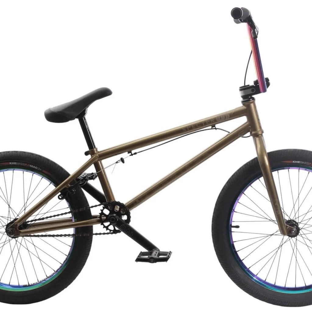 Adult BMX bike KHE SPECTER V2 LTD Oil Slick gold 20 inch 9.9 kg