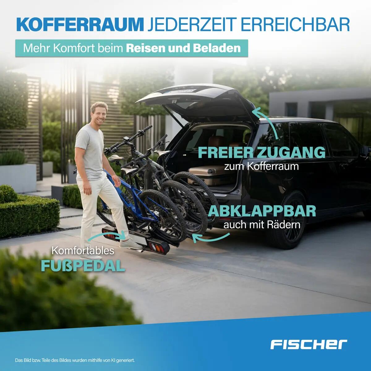 FISCHER Kupplungs-Fahrradträger ProlineEvo 3 5/7
