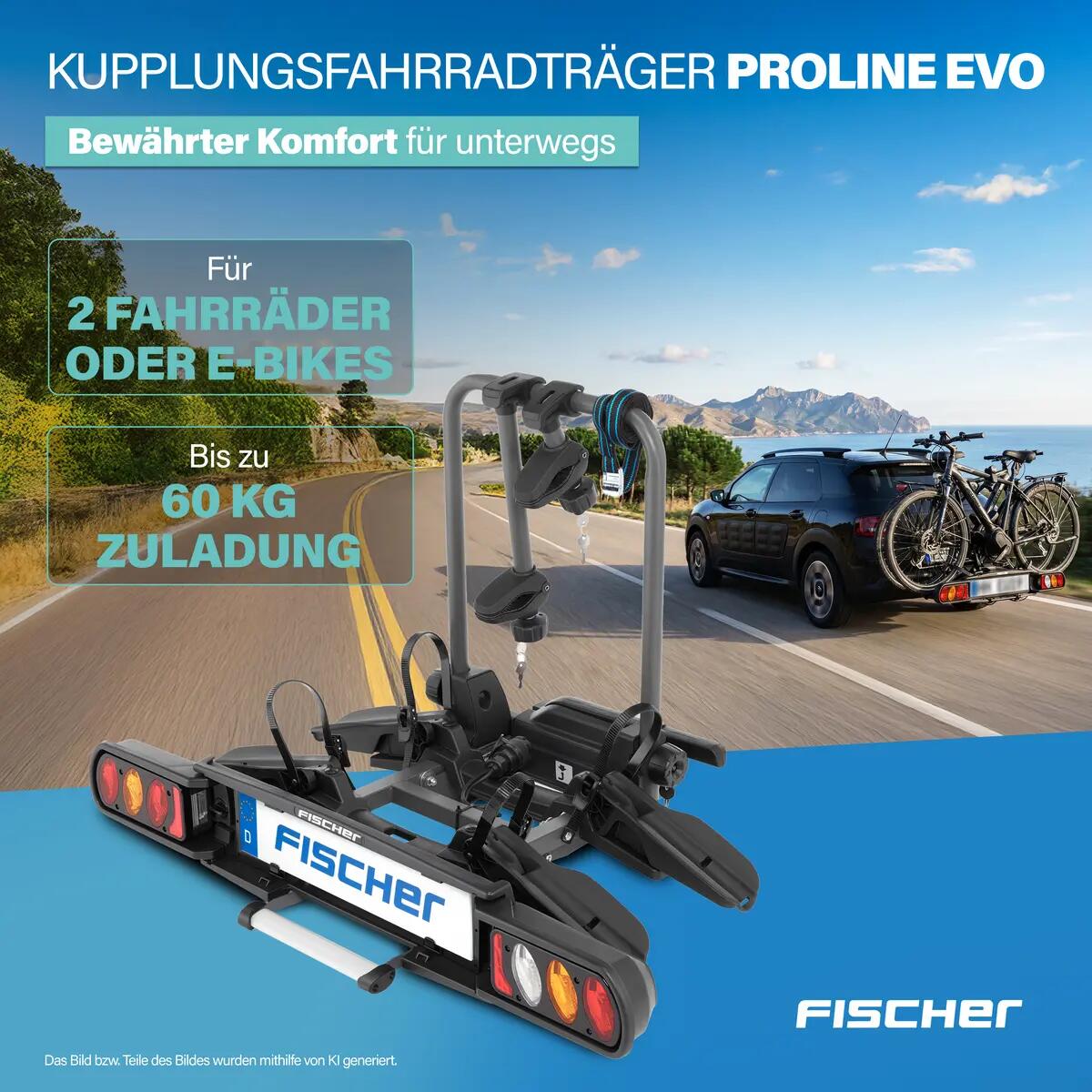 FISCHER Kupplungs-Fahrradträger ProlineEvo 2/8