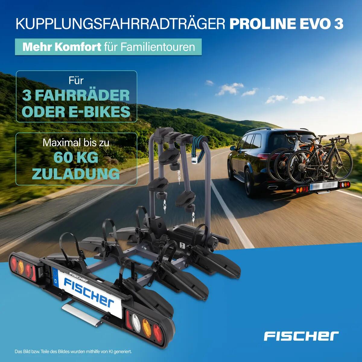FISCHER Kupplungs-Fahrradträger ProlineEvo 3 2/7