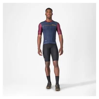 Maillot à Manches Courtes Castelli Unlimited Endurance 2 Homme Bleu/Bordeaux 7/7