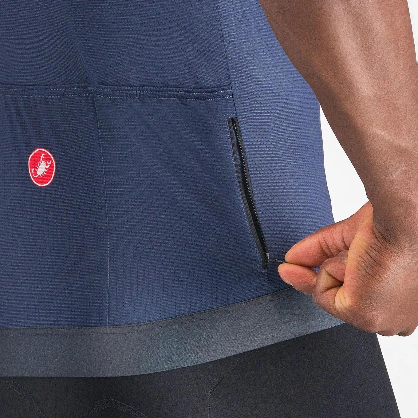 Maillot de manga corta Castelli Unlimited Endurance 2 Azul Burdeos para hombre 4/7