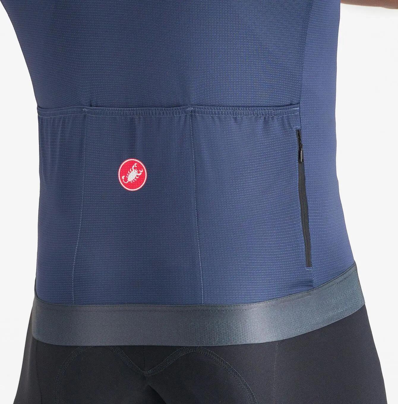Maillot à Manches Courtes Castelli Unlimited Endurance 2 Homme Bleu/Bordeaux 3/7