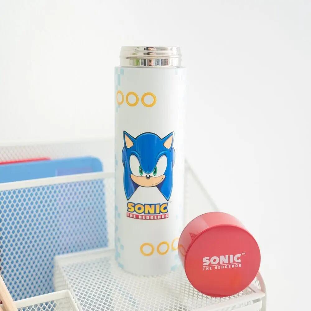 Borraccia in acciaio inossidabile Bambini Sonic the Hedgehog Blanca e Rossa 4/4