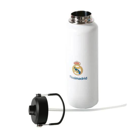 Gourde isotherme Adulte Real Madrid Blanca avec Pajita et Tapón Antifugas 1,2 L